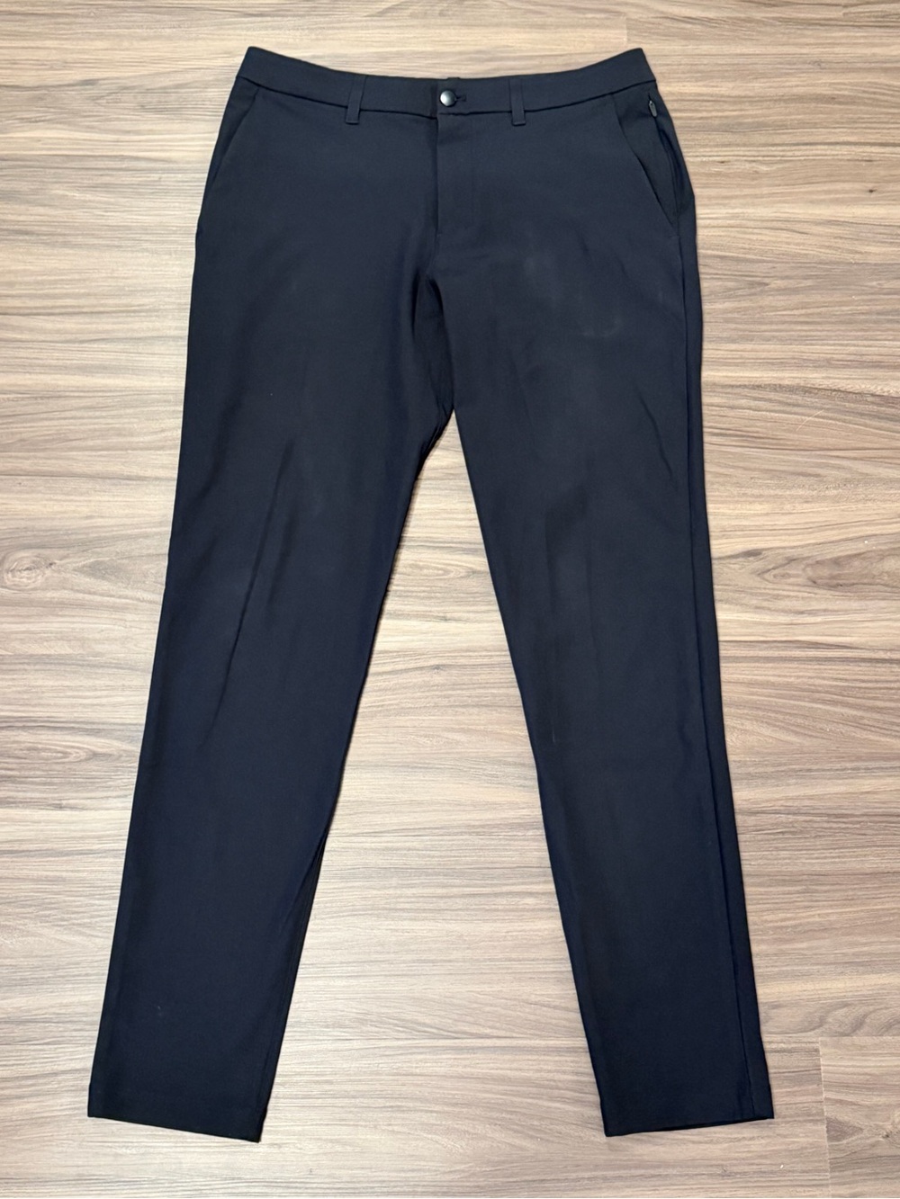 lululemon athletica Men's Black Dress Trousers - Modern Tailored Cut